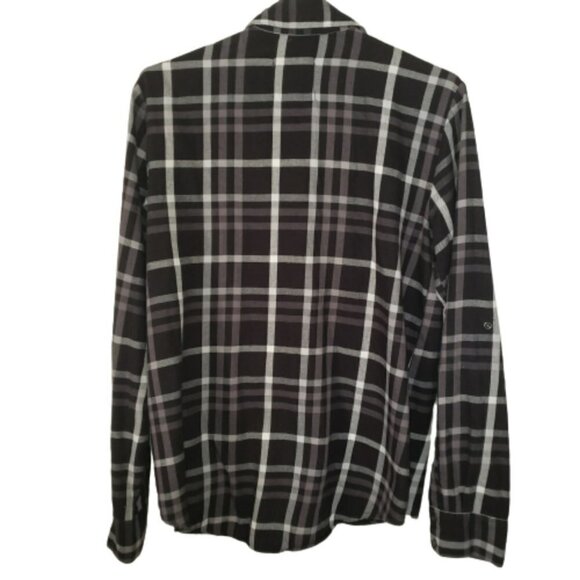 Zara women plaid black and white blouse XS - Picture 3 of 5
